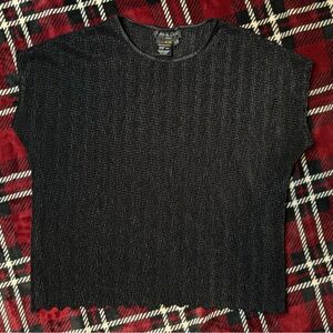 Vintage Lana Lee Black Textured Top